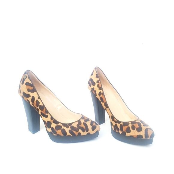 Calvin Klein New Leopard Platform Heels 6 M - Picture 2 of 8